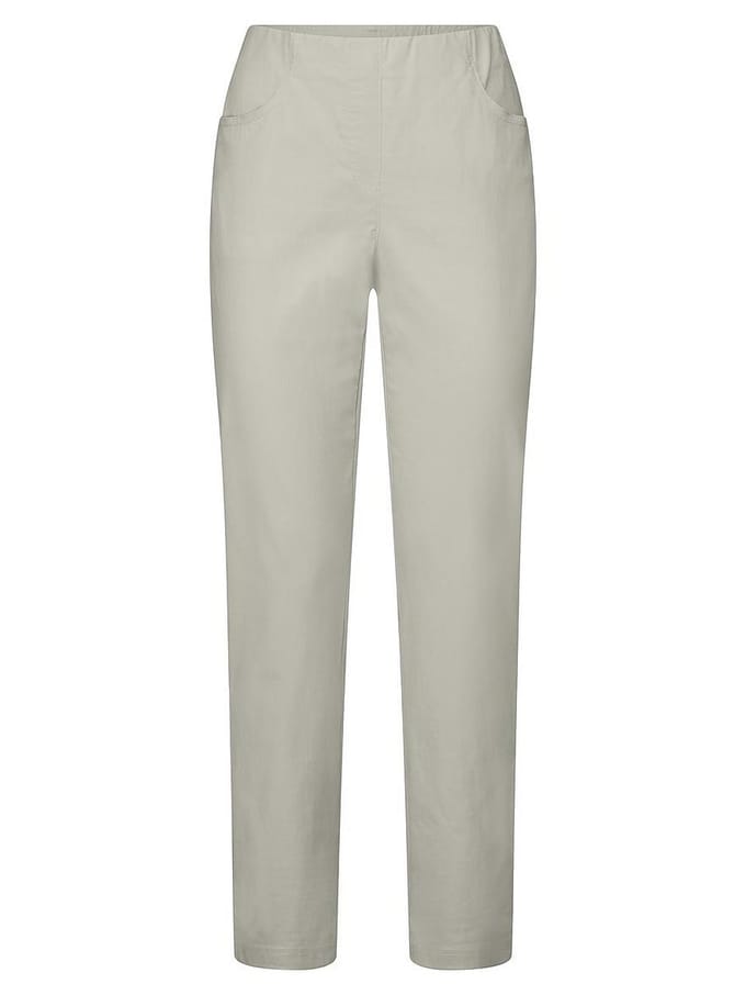 Enkellange Slim Fit-broek Van Peter Hahn beige