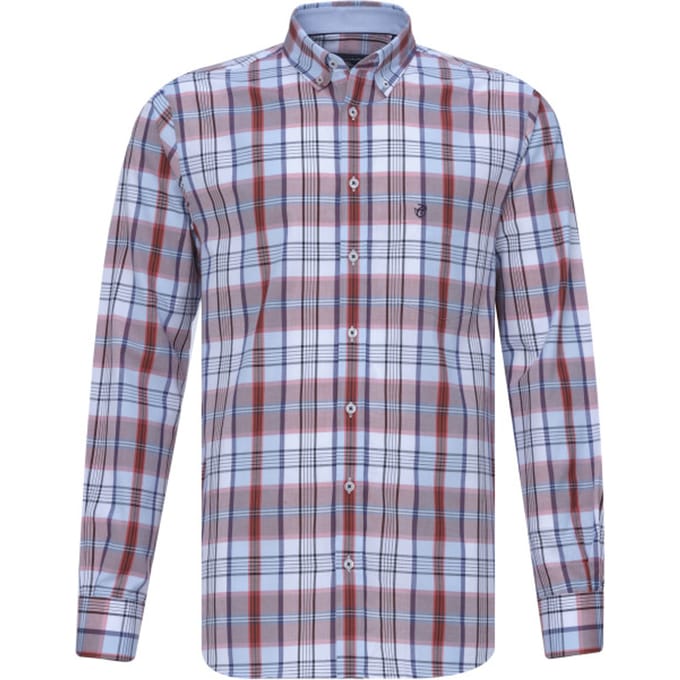 Campbell Casual overhemd met lange mouwen
