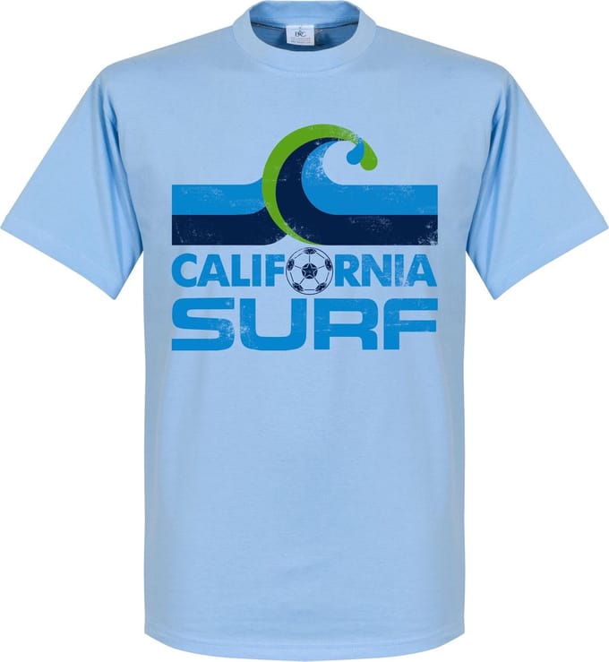California Surf T-Shirt - Lichtblauw - L
