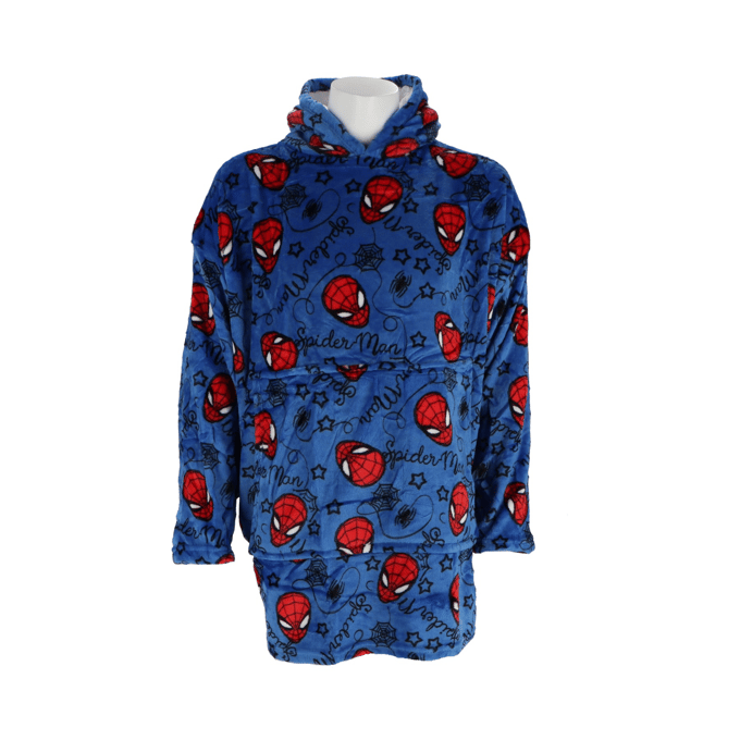 Spider-Man Hoodie Fleece Deken, True Hero - Volwassen - One Size