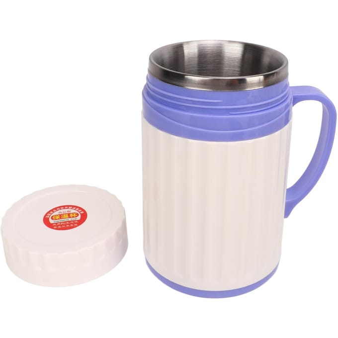 650ML Varkenssperma Collectie Isolatiebeker Roestvrij Staal Specimencontainer met Elastiek blue