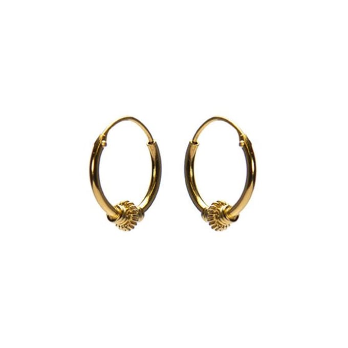 Karma Bali hoop oorringen BC45.12 Goud (12MM)
