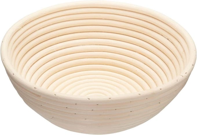 Ronde Rijsmand van Rotan 22 cm - Ideaal voor Brood Bakken