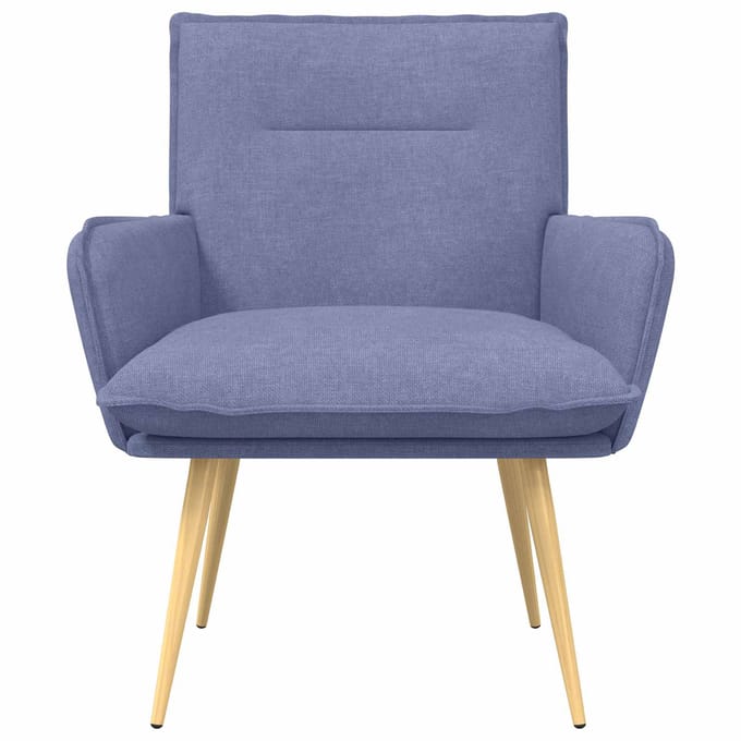 vidaXL - Fauteuil - Jeans - Blauw - Stof