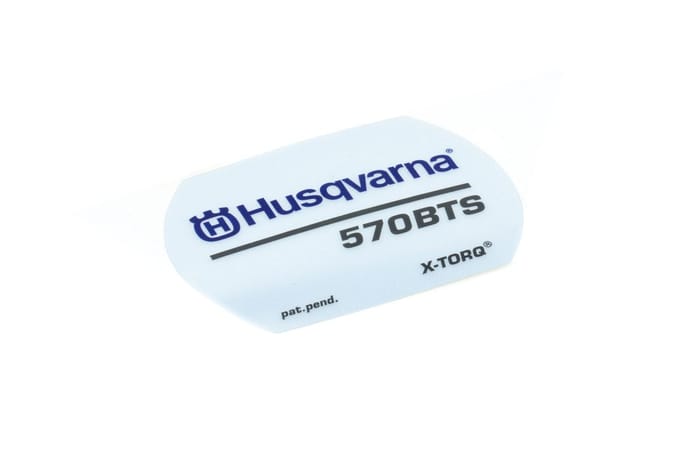 Husqvarna sticker 570 bts x-torq