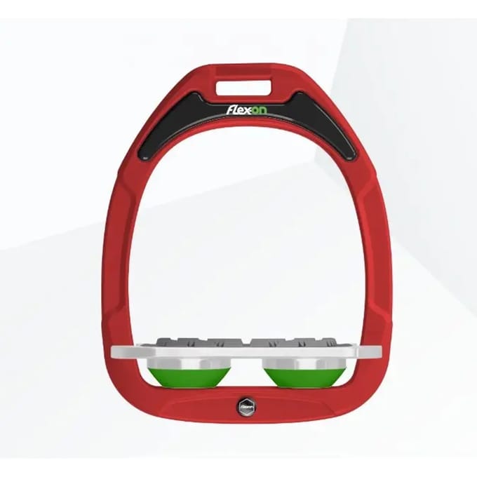 Plat Grip Rode/Grijze/Groene Gelschoenen Flex-On Green Composite
