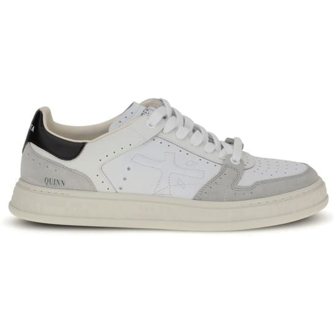 Premiata Witte Kalfslederen Bos Taurus Lage Sneakers