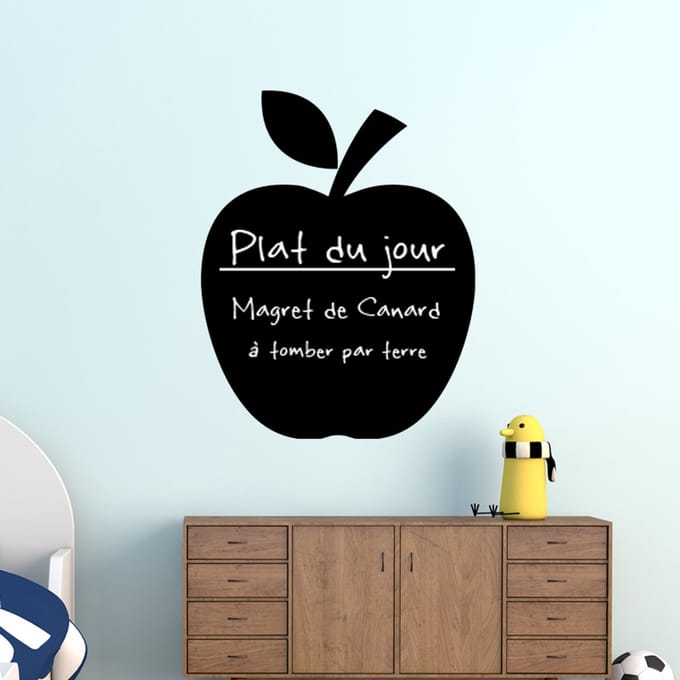 Schoolbordsticker - uitwisbare zelfklevende muurstickers - APPELONTWERP - 55x45cm