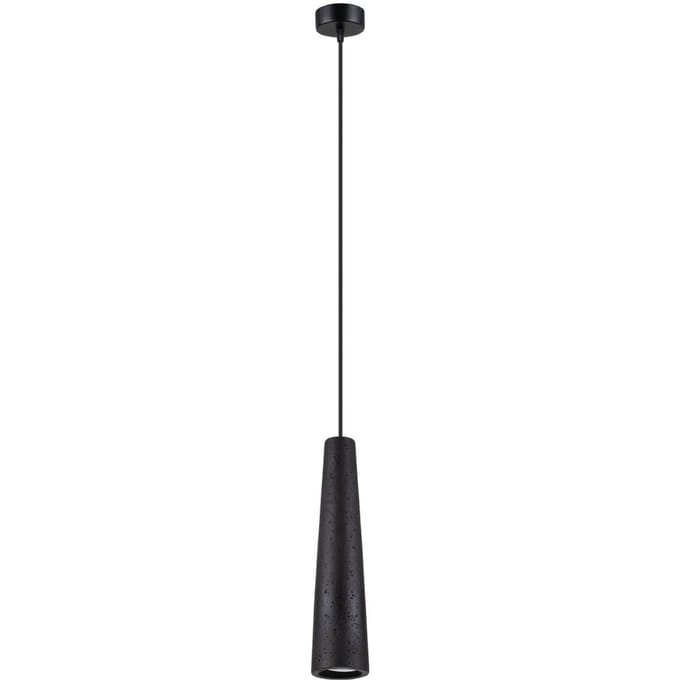 Sollux Lighting Hanglamp Electra - GU10 - zwart - concreet - 125x8x8cm