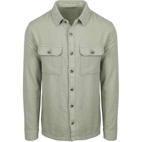 Suitable Overshirt Structure Groen - Maat XXL - Heren