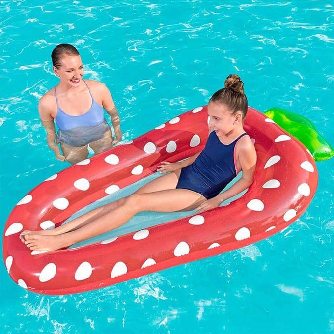 Zwembadmatras - BESTWAY - Sweet Summer - Meerkleurig - Netbodem - Voor kind 6+ schoon