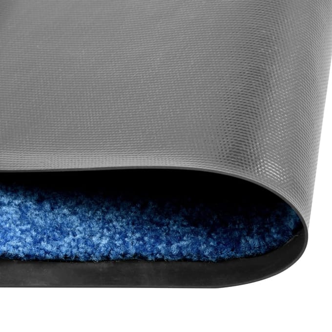 vidaXL - Deurmat - wasbaar - 40x60 - cm - blauw