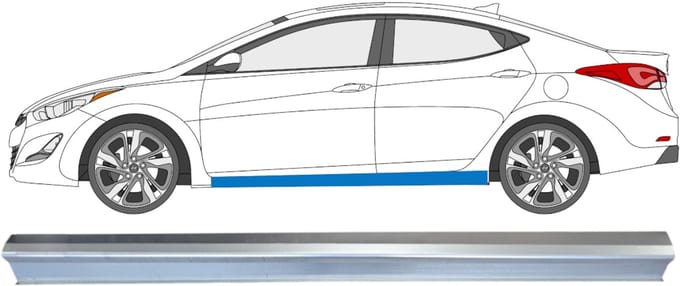 Reparatie dorpel voor Hyundai Elantra 2010-2015 / Links