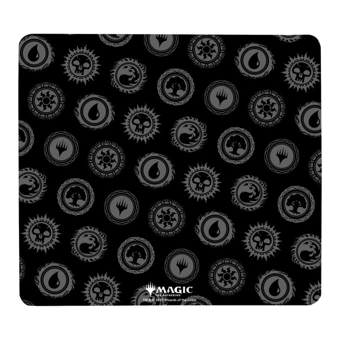 Magic: The Gathering Black And Grey Mana Pattern Gaming Mouse Mat - Medium - 90 x 30cm