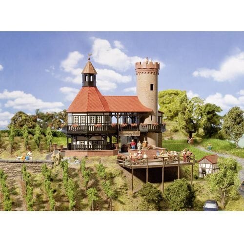 Faller Restaurant Schlossberg Modelbouwdecoratie