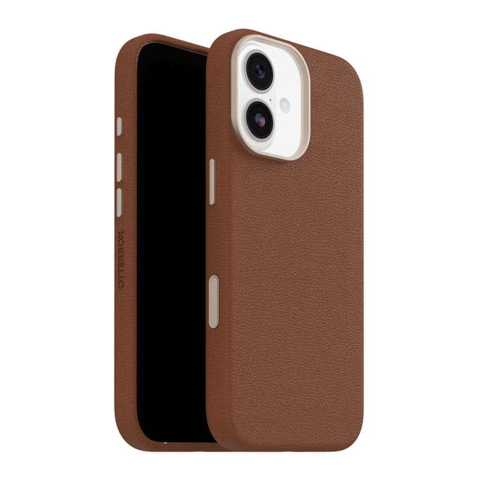 OtterBox Symmetry Cactus leren Backcover met MagSafe voor de Apple iPhone 17 - Desert Sadle