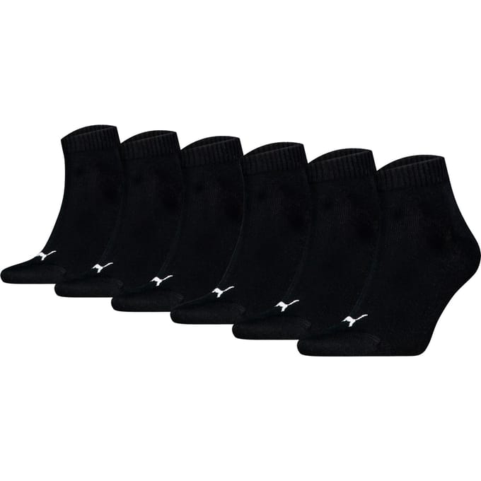Puma - Unisex Sokken in kwartlengte - 6 Pack - Maat 39-42
