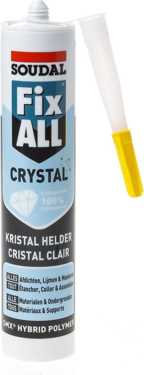 Soudal Lijmkit MS polymer Fix All Crystal transparant 290ml x 2kokers