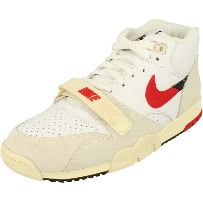 Hoge herenschoen Air Trainer 1 Wit/universiteitsrood/zwart/kokosmelk