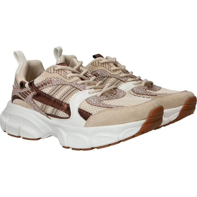 POSH by Poelman Sneakers - Dames - Beige - Maat:36