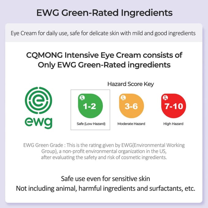 CQMONG Crème Contour des Yeux Intense (30 ml) gray