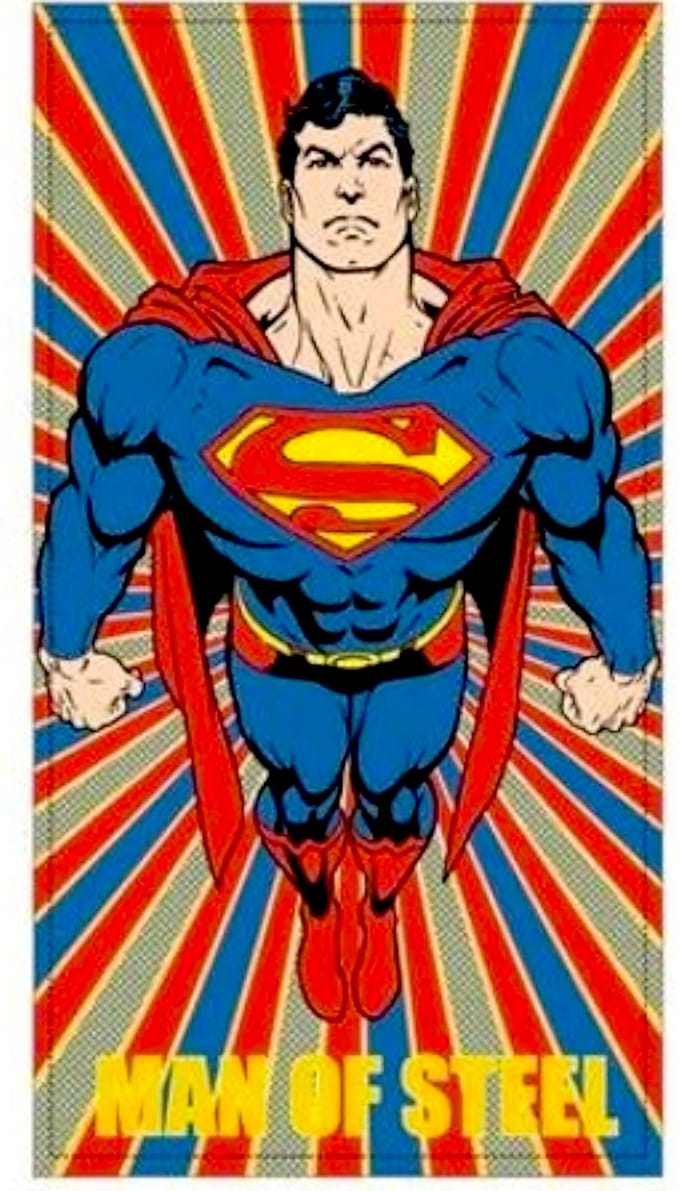 Superman Strandhanddoek Strandlaken Badhandoek - 70 x 140 cm