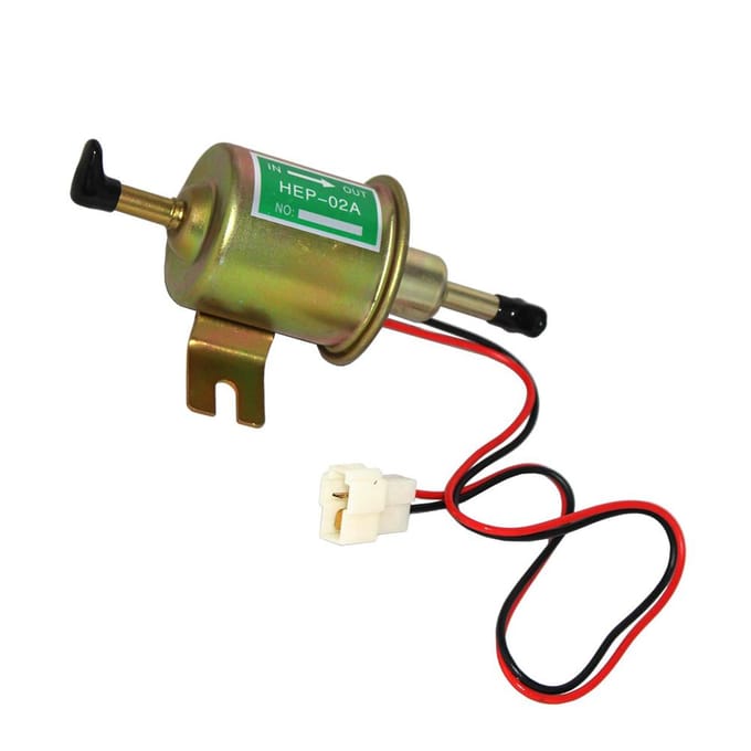 Pompe à essence électrique universelle 12 V robuste en métal pour moteur à essence ou diesel