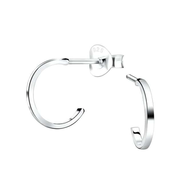 Joy|S - Zilveren oorringen stud - 0.13 / 10 mm