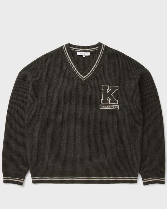 COLLEGE WAFFLE WOOL JUMPER