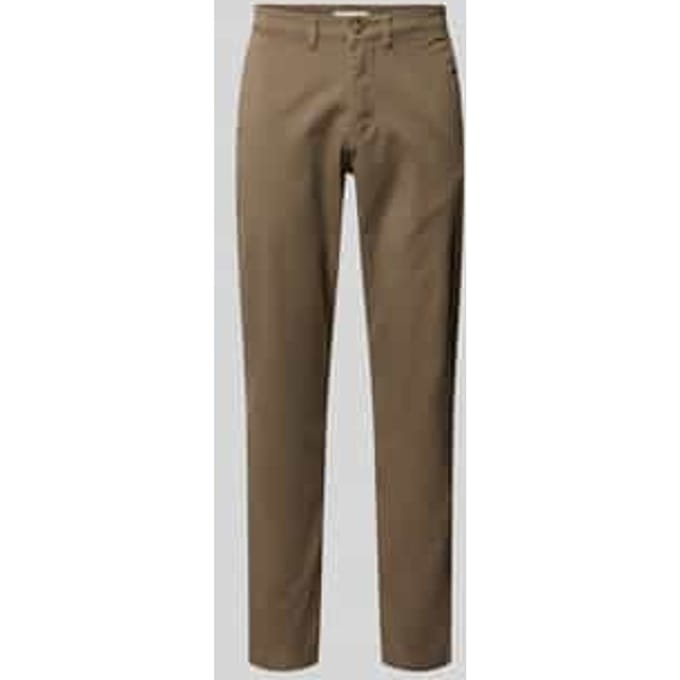 slim fit chino van katoenmix