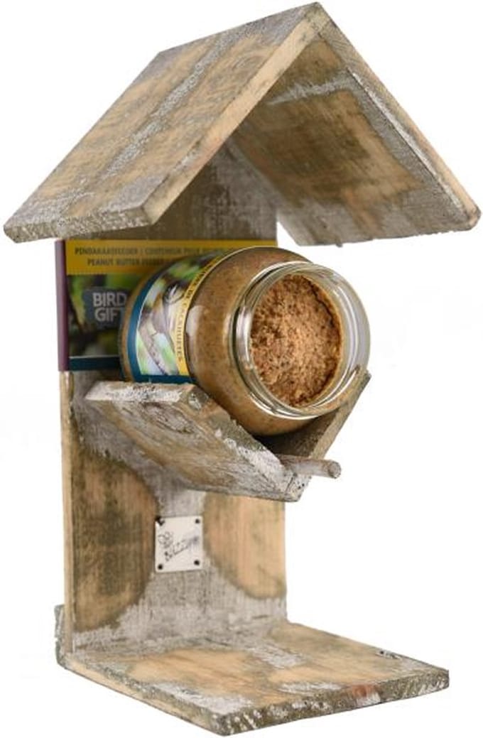 Buzzy Bird - vogelvoederhuis pindakaaspothouder - 27,5 x 16,5 x 14 cm