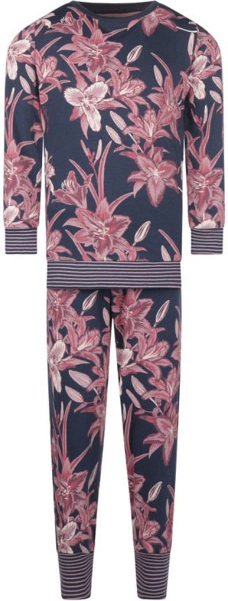 Charlie Choe - Meisjes - Pyjama - Lounge set - Blauw - Lelie - Maat 74/80