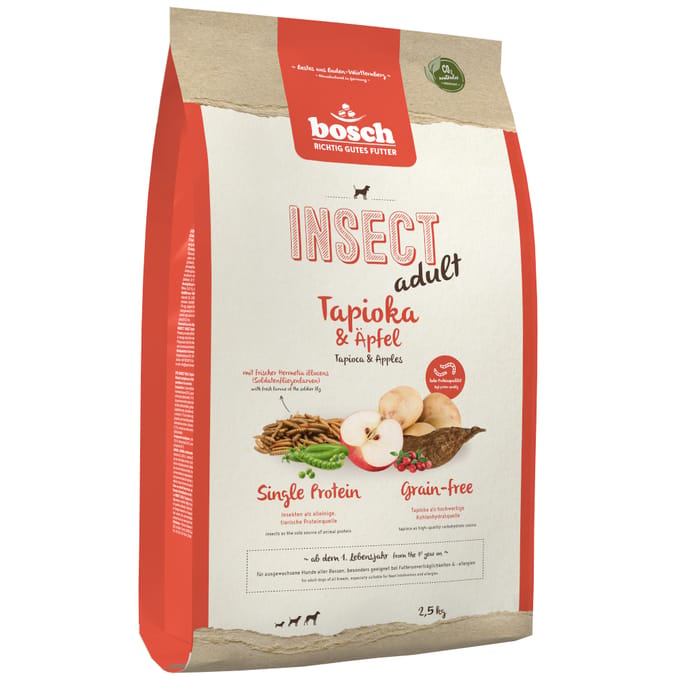 2,5 kg Bosch HPC Adult Insect, appel & tapioca hondenvoer droog