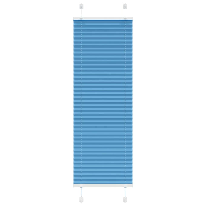 vidaXL - Plissé - rolgordijn - 45x100 - cm - stofbreedte - 44,4 - cm - polyester - blauw