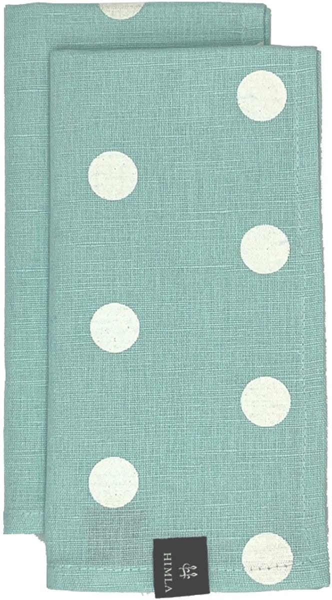 Himla Polka Servet - set van 2 - Mint