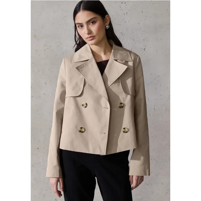 Korte trenchcoat