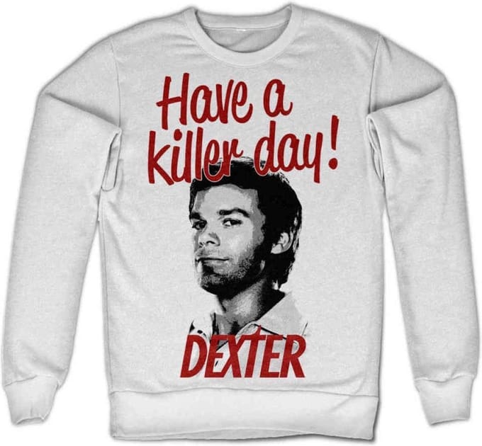 Dexter Sweater/trui -M- Have A Killer Day! Wit