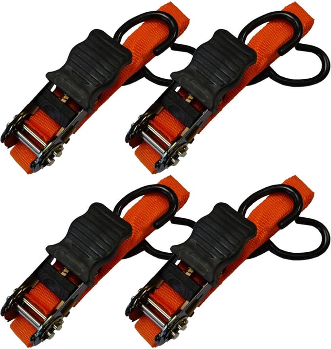 Benson Spanband profi - 4x - oranje - polyester/rubber - 4,5 m - ratel