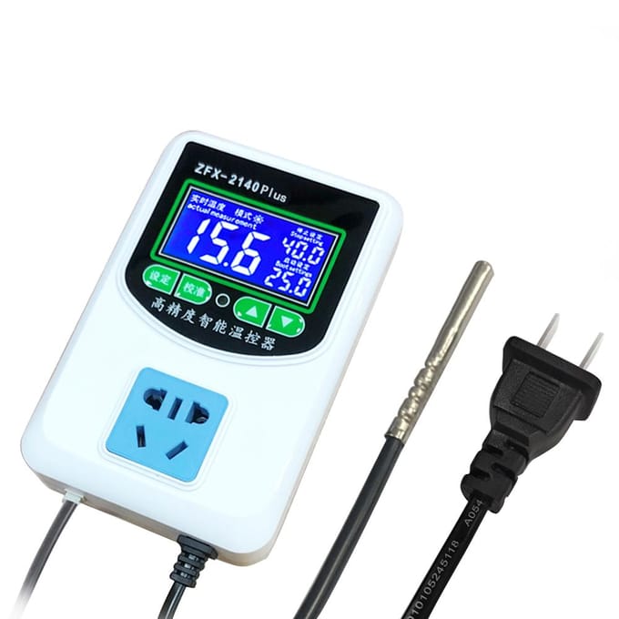 ZFX-W2140A Digitale temperatuurregelaar Intelligente hoge nauwkeurigheid Verwarming Koeling NTC-sensor Temp 3500W black