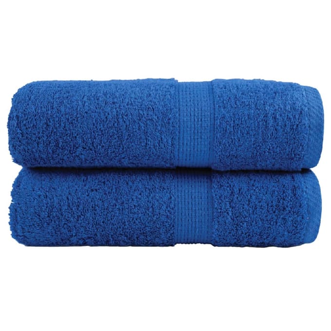 vidaXL - Gastendoekjes - SOLUND - 2 - st - 600 - g/m² - 30x50 - cm - blauw