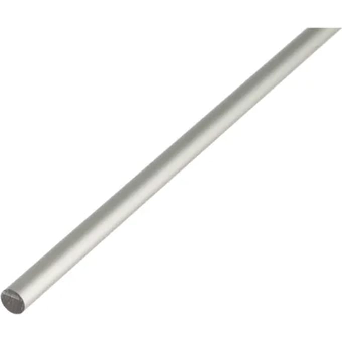 Alberts Vierkante Buis - Aluminium Zilver - 5x5mm 2m