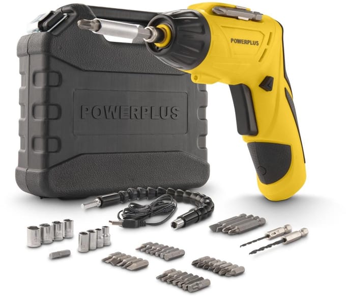 Powerplus Accu Schroevendraaier POWX00406 - Compact gereedschap voor kleine schroeven, 3,6 V spanning