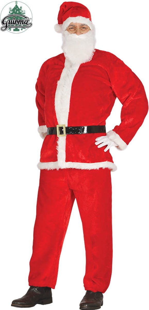 Kerstman Kostuum Fluweel Dallas - Maat L