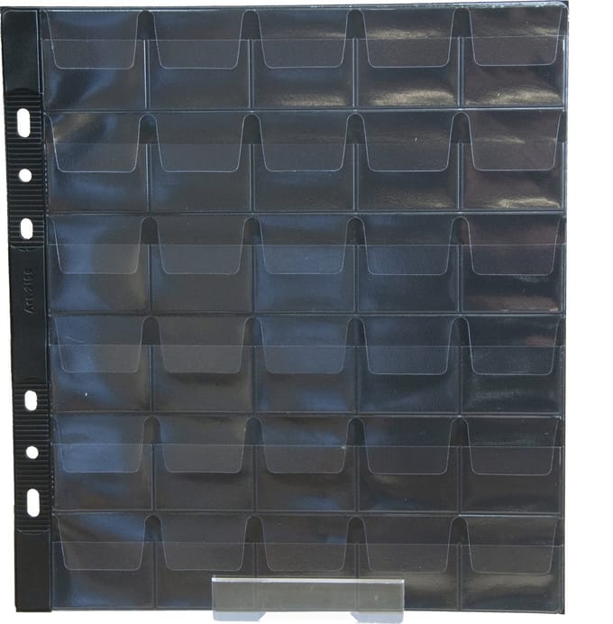 M�nzh�llen 22x24cm 30 F�cher � 35mm transparent 5St�ck