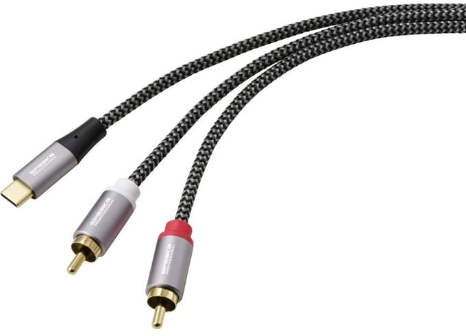 SpeaKa Professional SP-14353908 USB-kabel 2.00 m Zwart/grijs