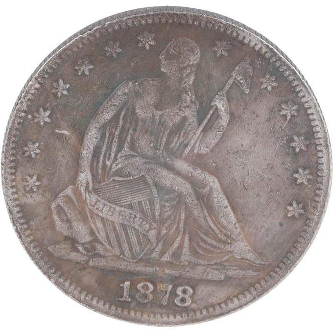 1878 De USA Amerikaanse messing zilveren dollar vintage herdenkingsmunt gray