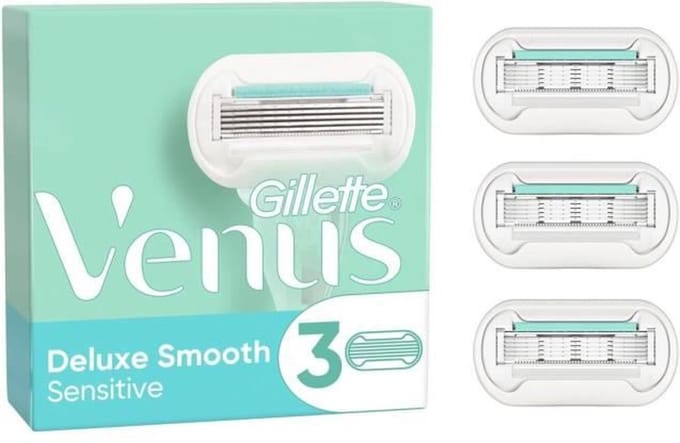 Venus Deluxe Smooth Sensitive Lames de Rasoir - 3 pièces