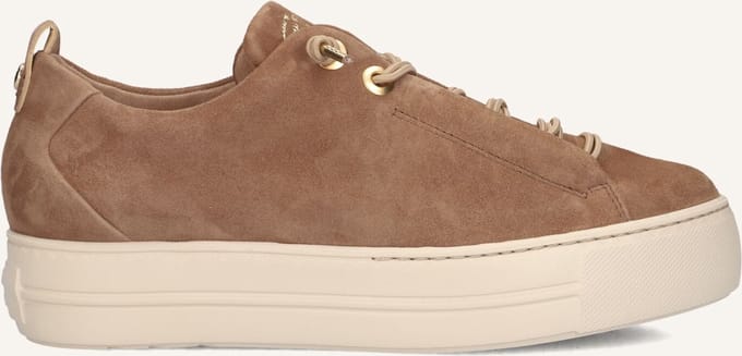 Paul Green 5017s Sneakers - Suède - Dames - Taupe - Maat 42