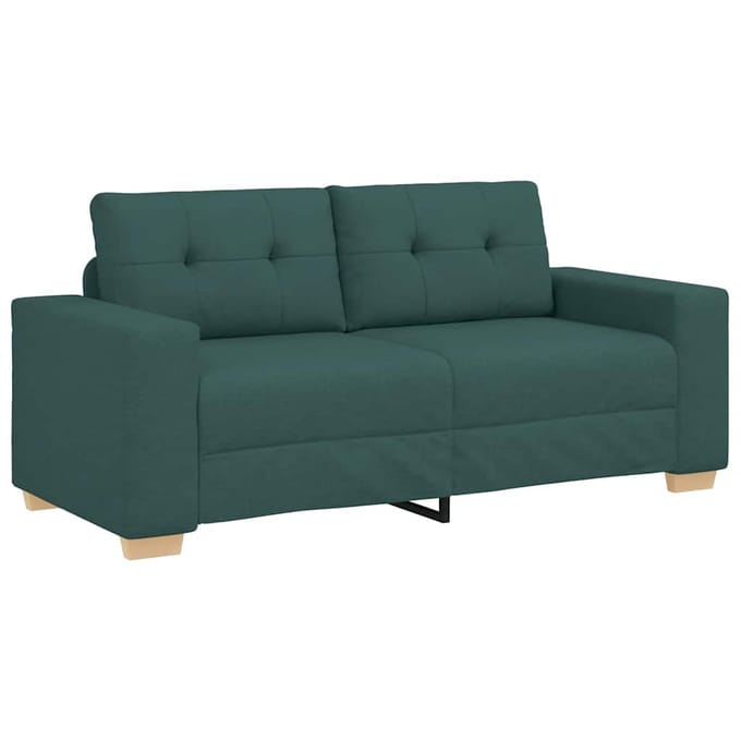 vidaXL - Loveseat - Bank - Donkergroen - 180x77x82 - cm - Stof