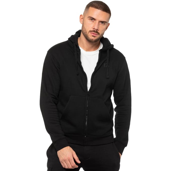 Enzo | Heren Zip Hoodie - Zwart